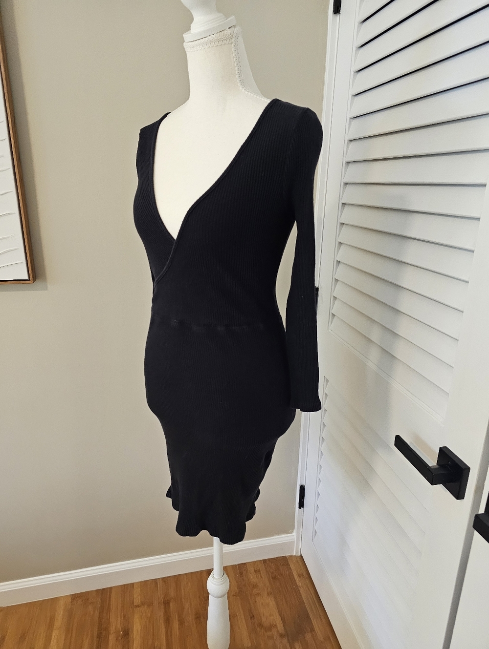 ✨ FREE PEOPLE FP BEACH “ALL ABOUT THE SELFIE” RIBBED FAUX WRAP MINI DRESS BUNDLE - Picture 7 of 13